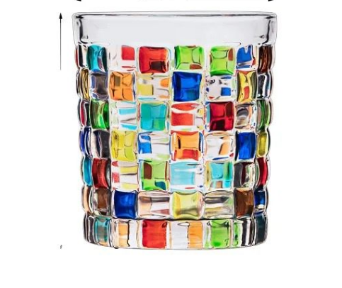 Coloring Square Glass Cup