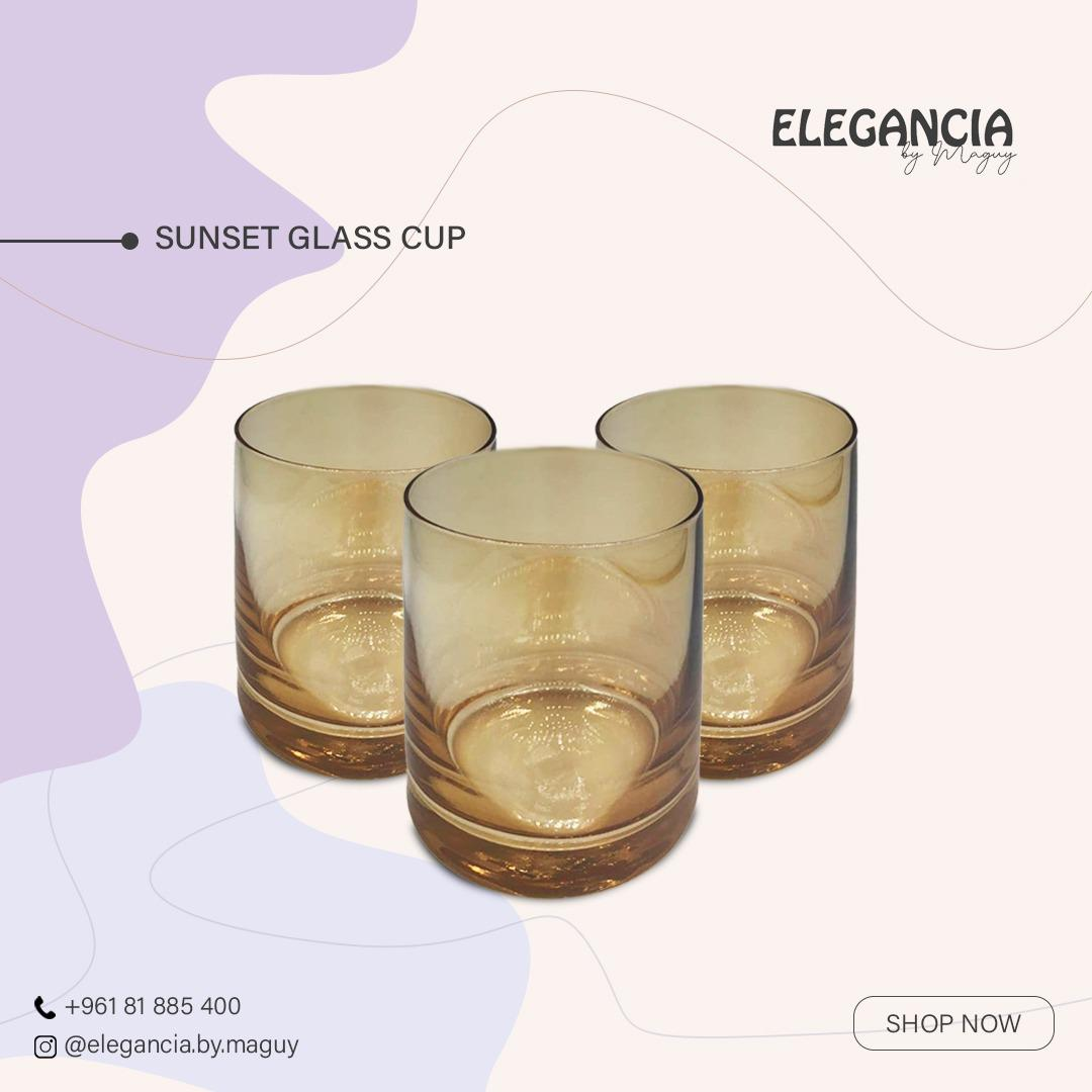 Sunset Glass Cup