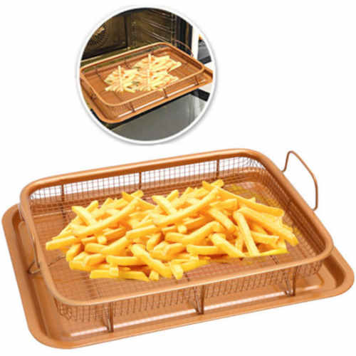2-in-1 Copper Oven Air Fryer