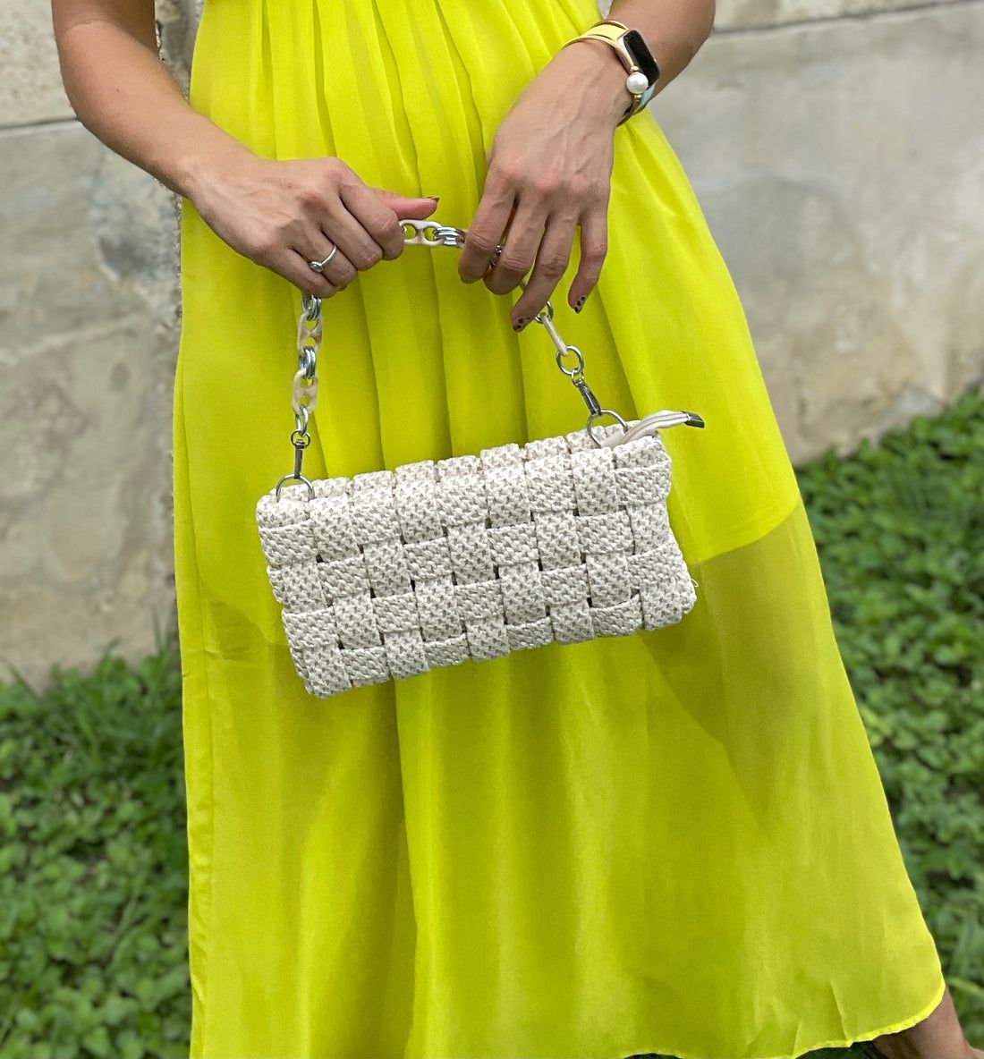 Elegant White Cross Body Bag