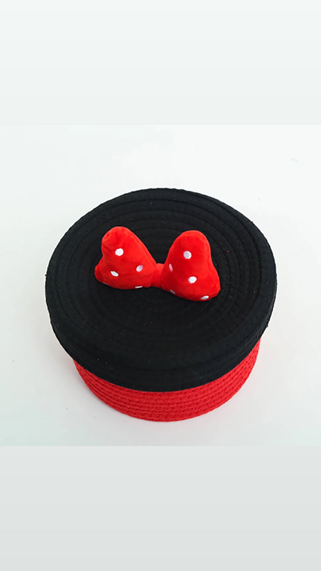 Cotton rope basket ,minni mousse
