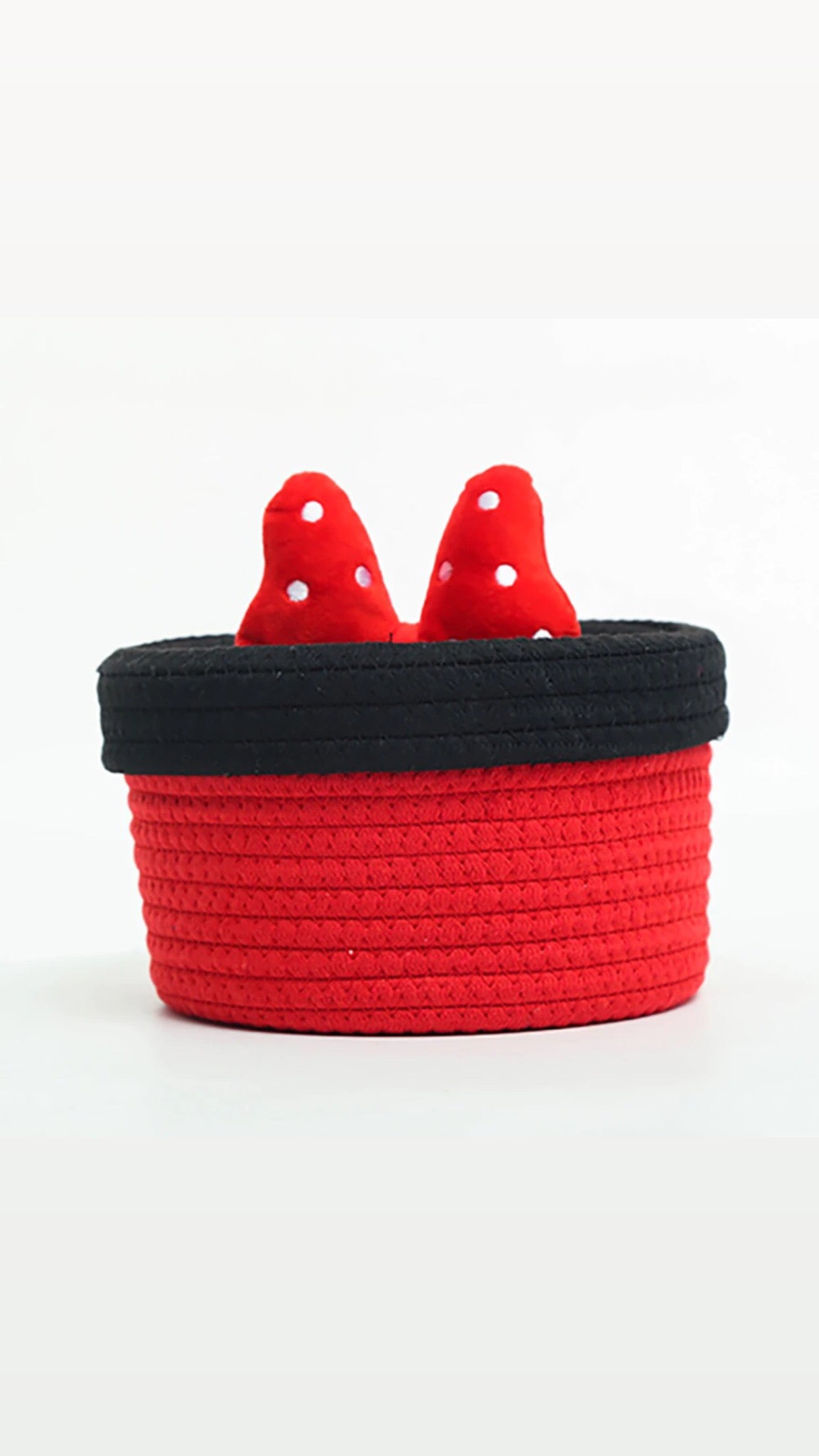 Cotton rope basket ,minni mousse