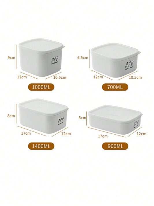 Set of 4 food storage box