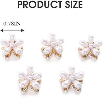Pearl hair clips