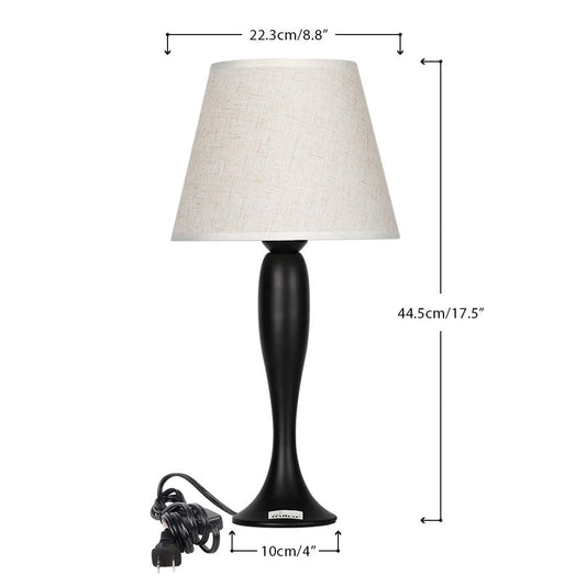 Black classic table lamp