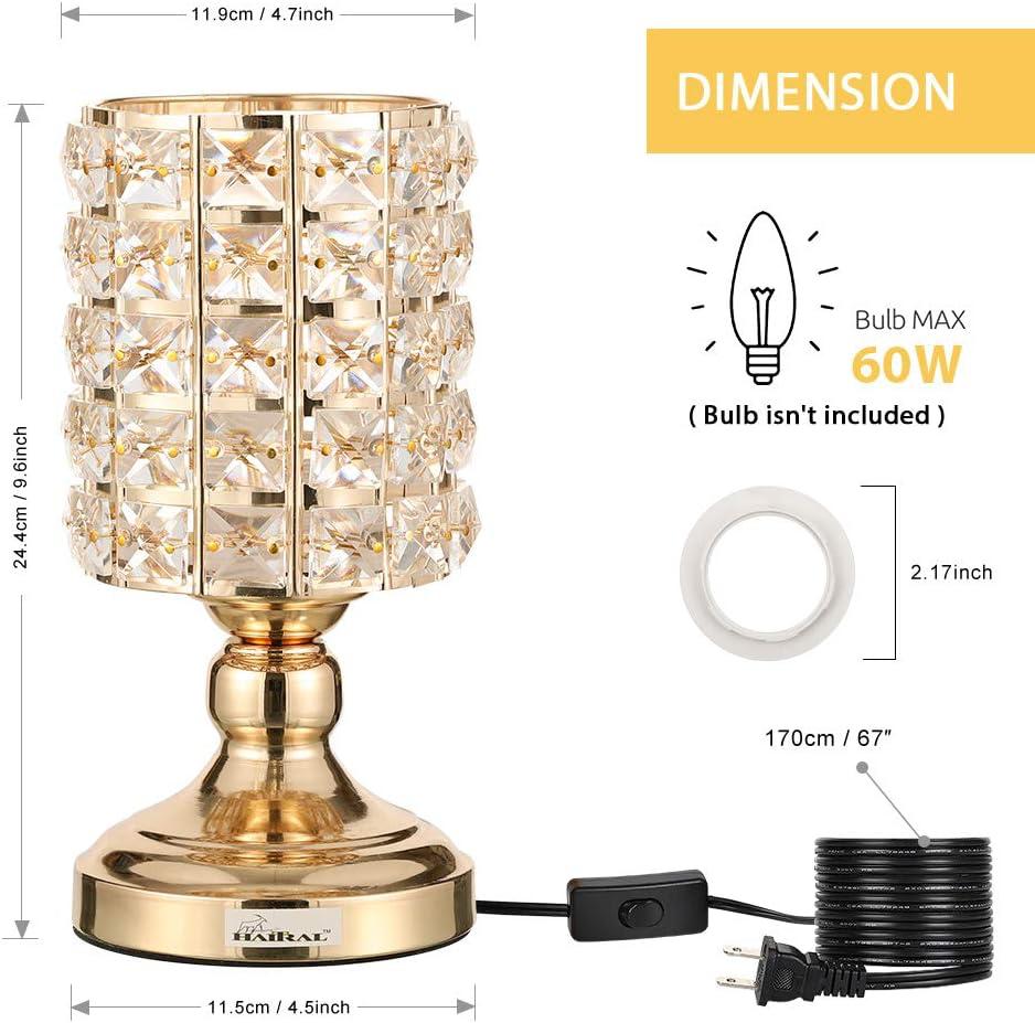 Gold Crystal Table Lamp