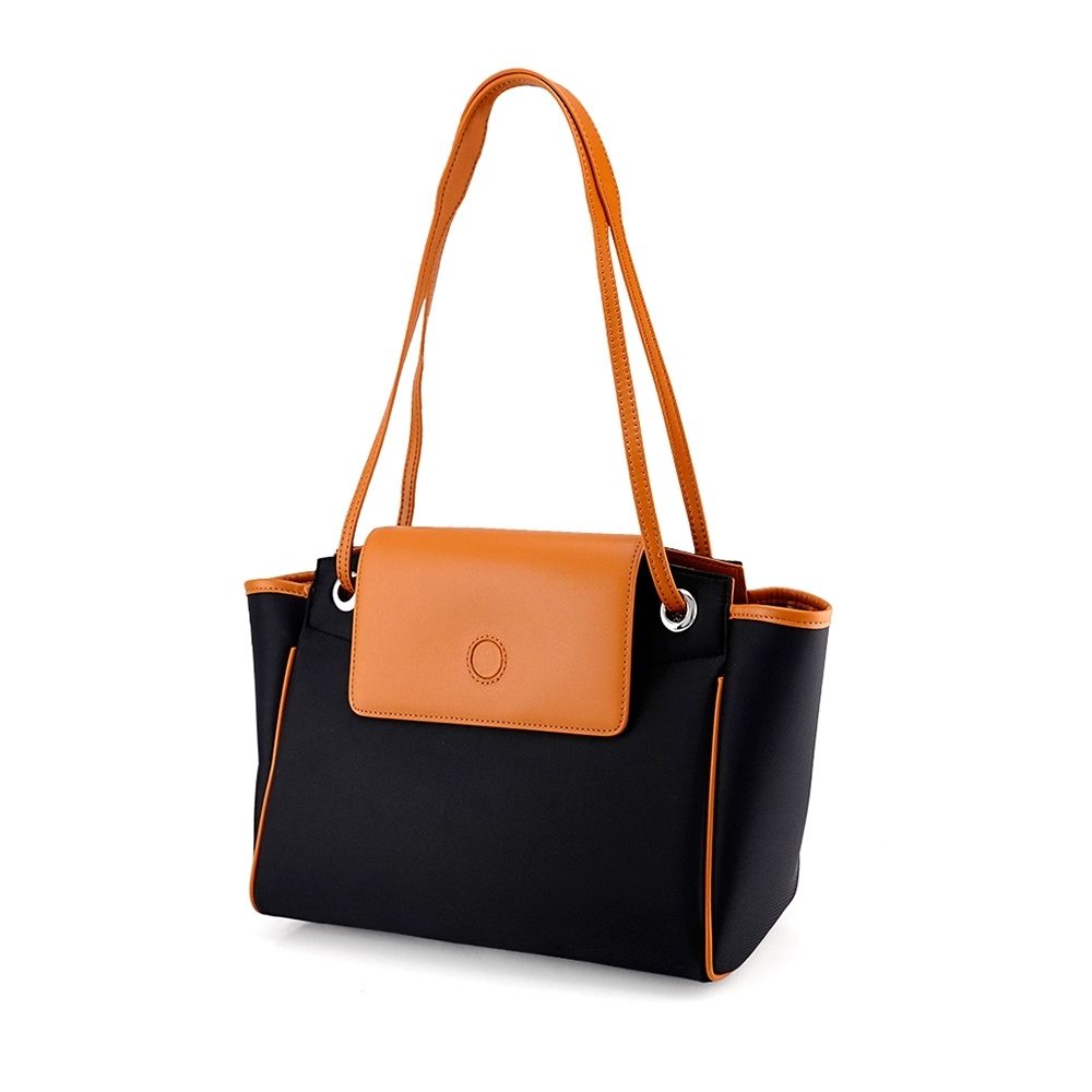 Chic Two-Tone Shoulder Bag
