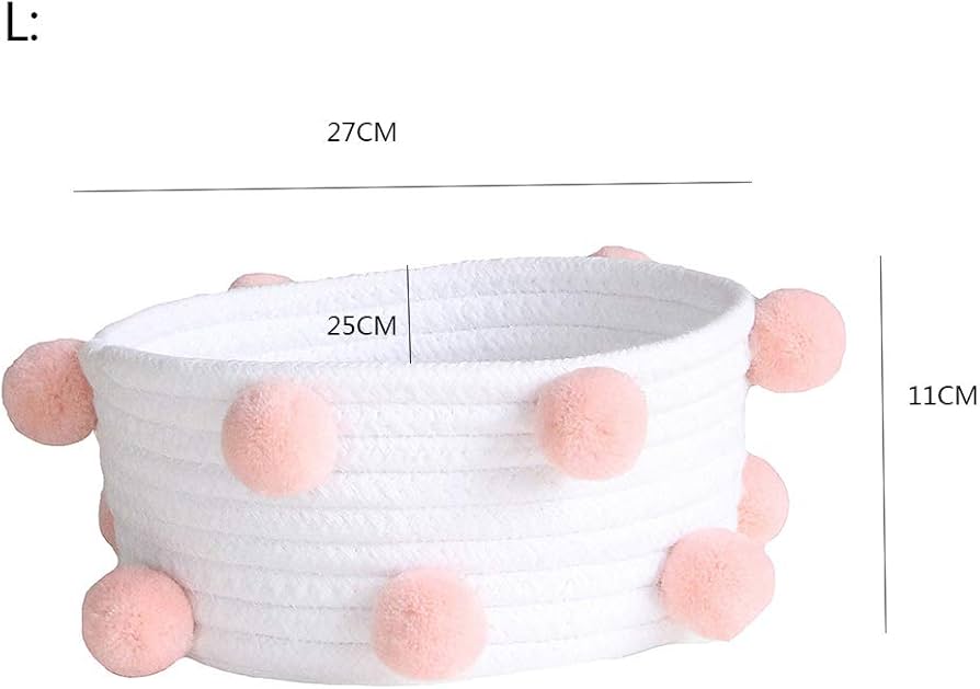 Cotton rope storage basket