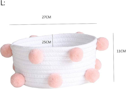 Cotton rope storage basket