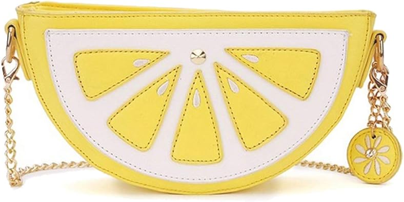Lemon Shape Crossbody Bag