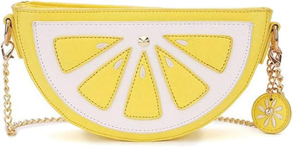 Lemon Shape Crossbody Bag