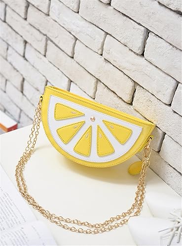 Lemon Shape Crossbody Bag