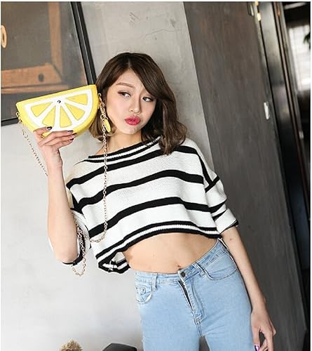 Lemon Shape Crossbody Bag