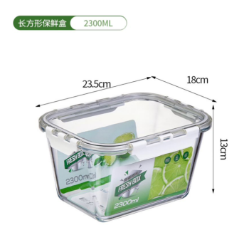 Large capacity borosilicate food storage