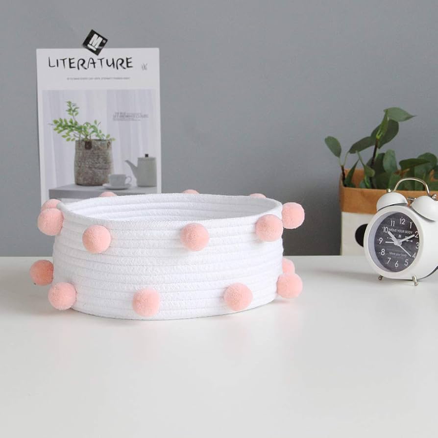 Cotton rope storage basket