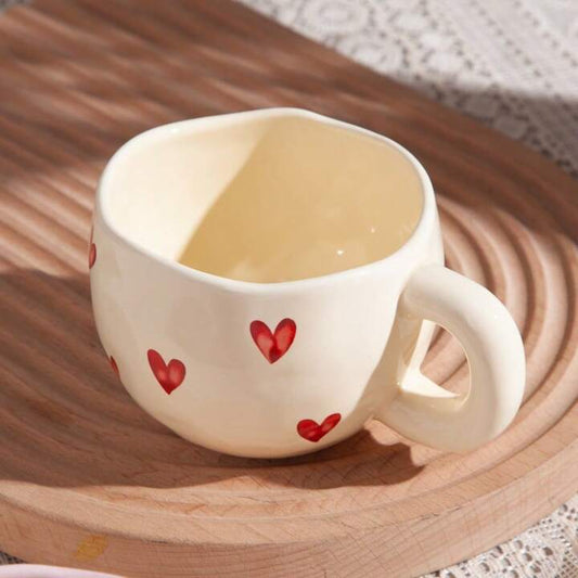 Ceramic heart mug