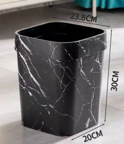 Marble Trash Can