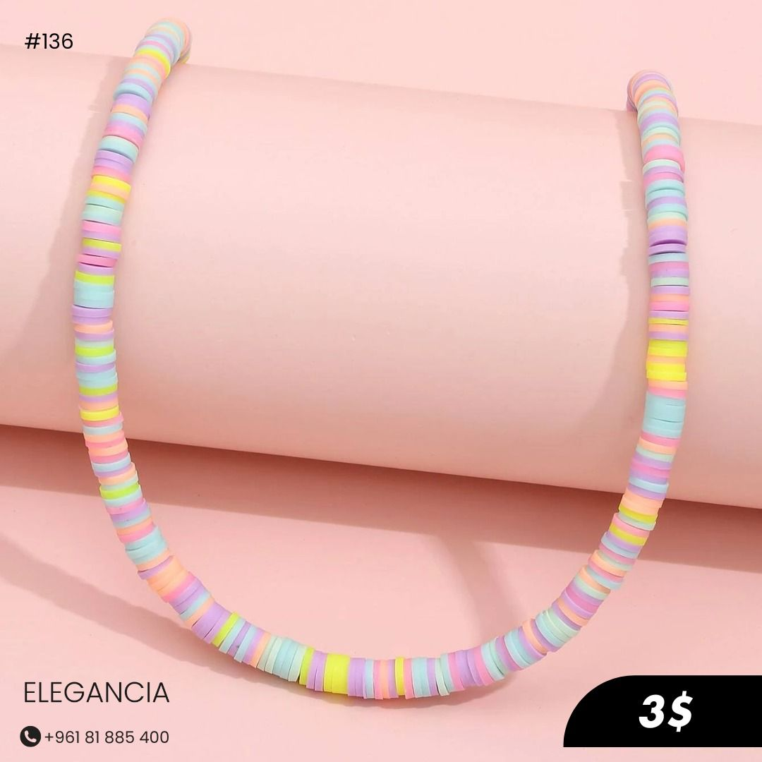 Pink Series Flat Round Polymer Clay Beads (DIY Earrings Bracelet)