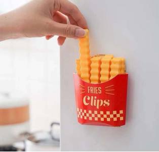 Fries Clips with Fridge Magnet
