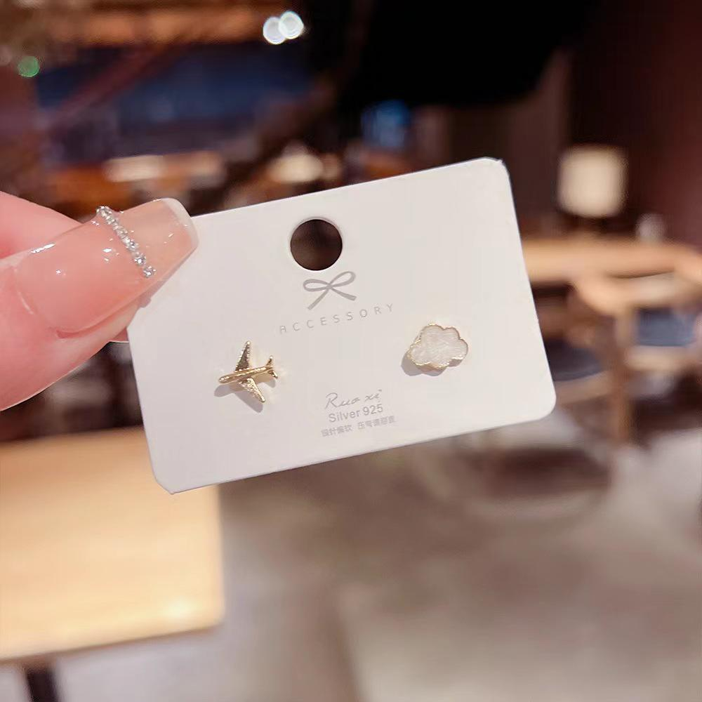 Airplane & Cloud Earrings
