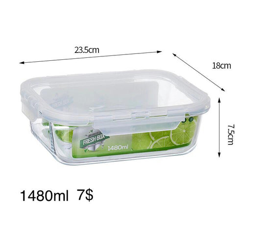 Glass Food Storage with Sealed Lid