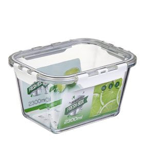 Large capacity borosilicate food storage