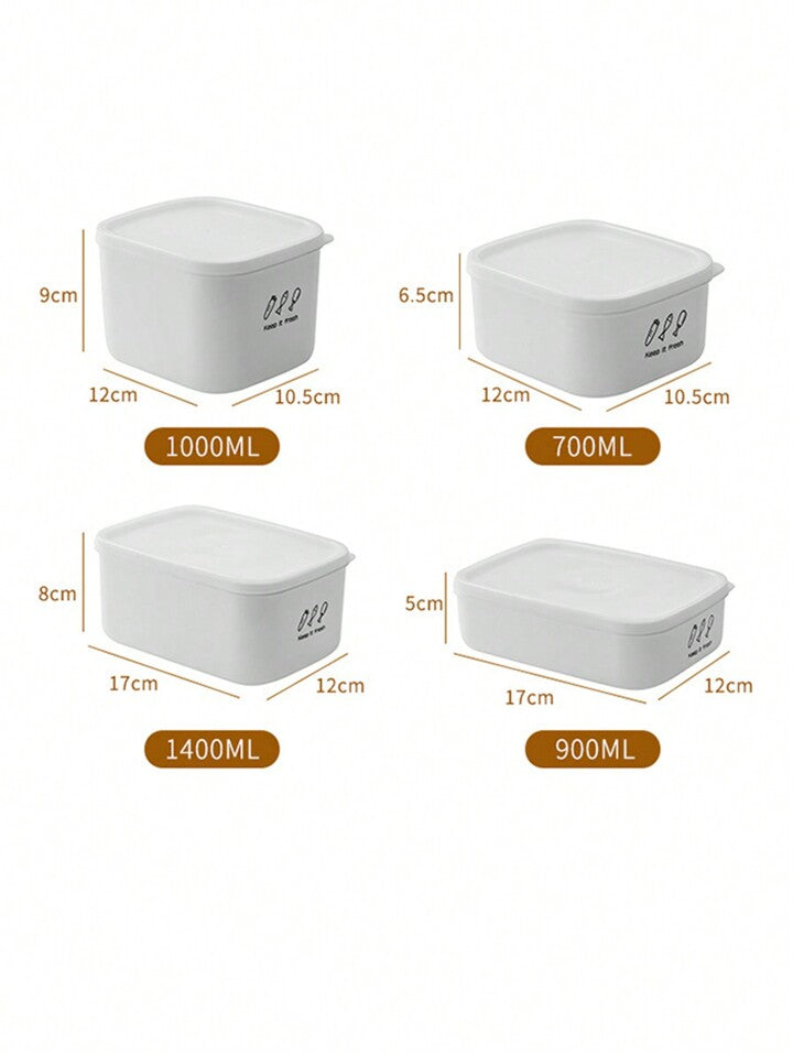Set of 4 food storage box
