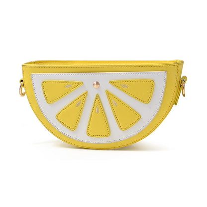 Lemon Shape Crossbody Bag
