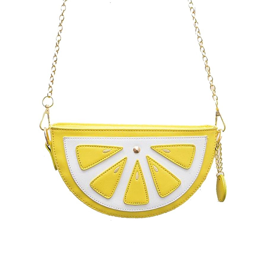 Lemon Shape Crossbody Bag