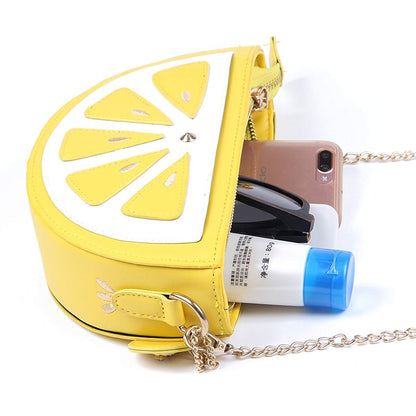 Lemon Shape Crossbody Bag
