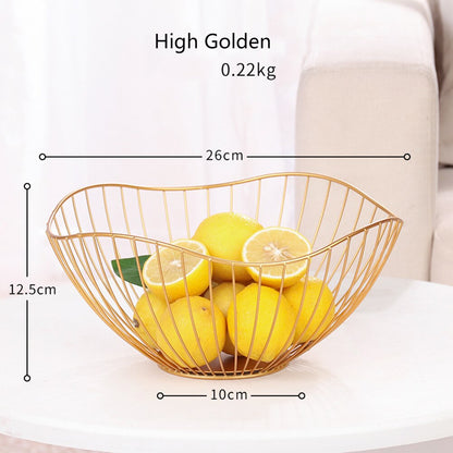 Metal wire fruit basket