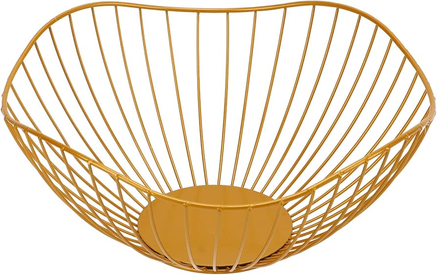 Metal wire fruit basket
