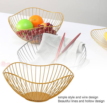Metal wire fruit basket
