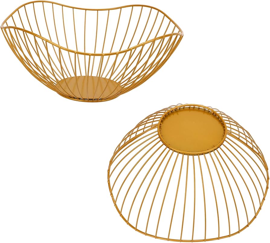 Metal wire fruit basket