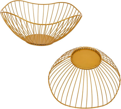 Metal wire fruit basket