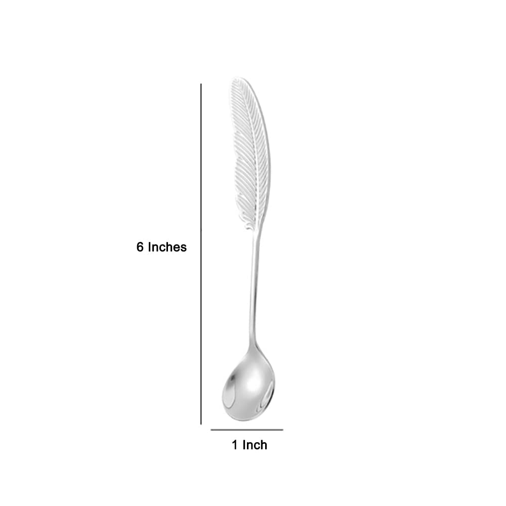 Metal leaf desert set(set of 2 pieces ,fork and spoon)