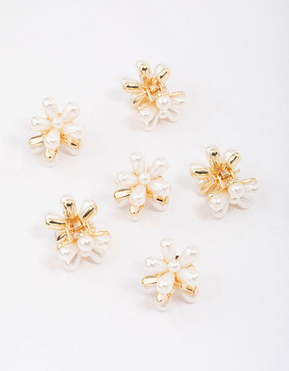 Pearl hair clips