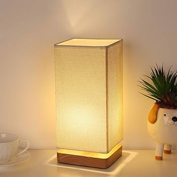 Wooden lamp table