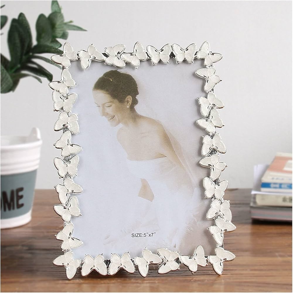 Butterfly white frame