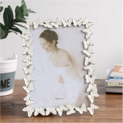 Butterfly white frame