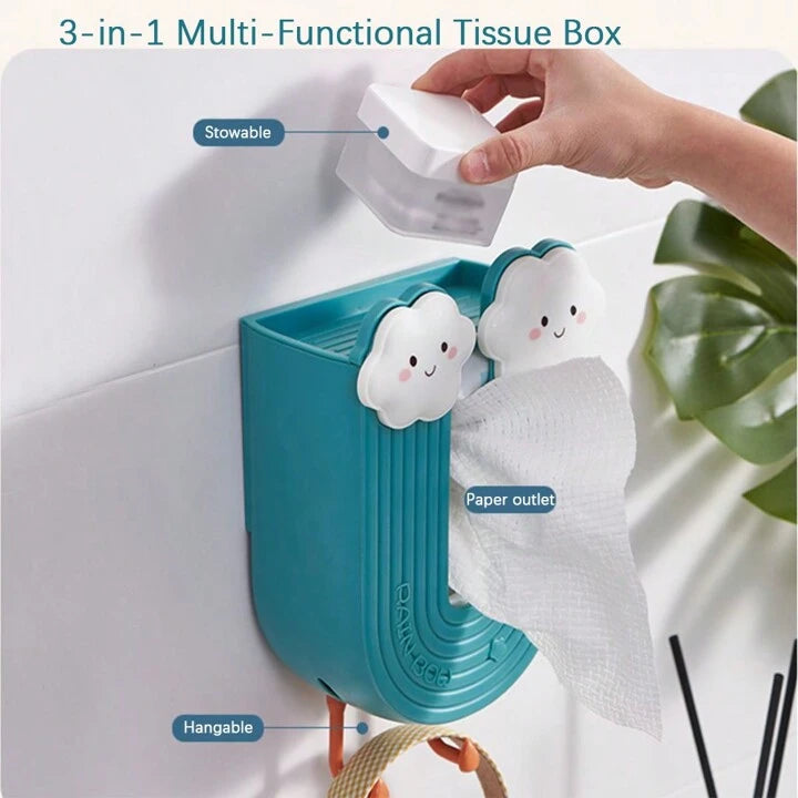Rainbow Design Storage Box/Tissue Box