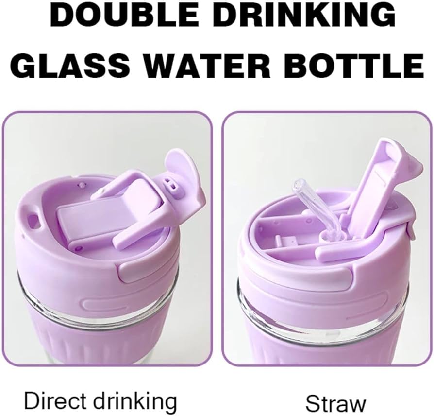 Glass cup with lid