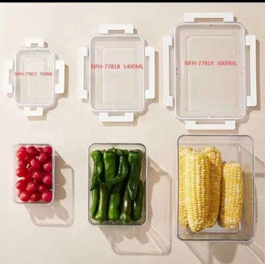 Plexi Kitchen Storage Box –  Set of 3
