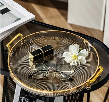 Round Clear Transparent Tray