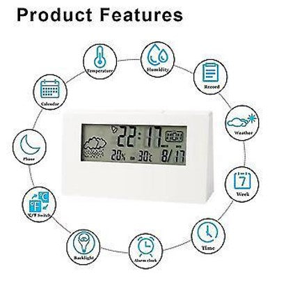 Digital Indoor Thermometer, Hygrometer & Clock