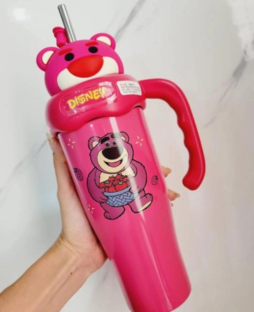 Stainless Steel Teddy Bear & Mickey Mouse Coffee Mug