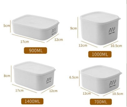 Set of 4 Fridge Tupperware Containers