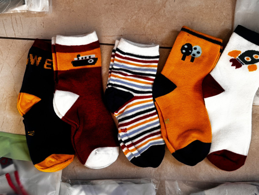 Set of 5 Pairs of Socks for Kids