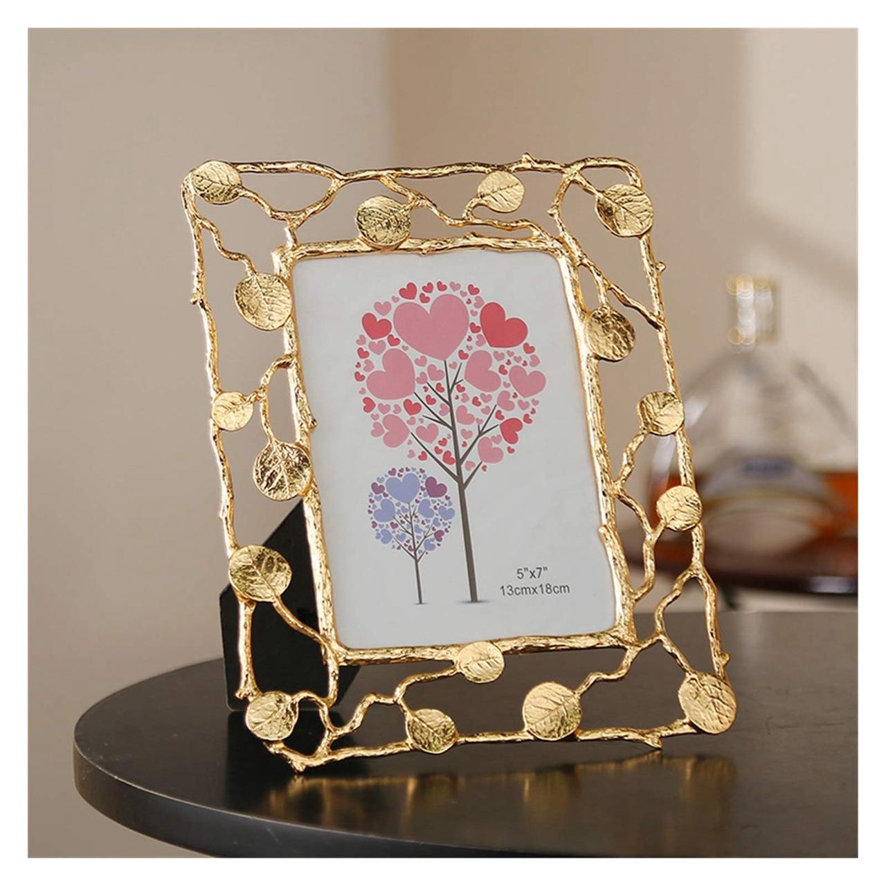 Golden Leaf Photo Frame
