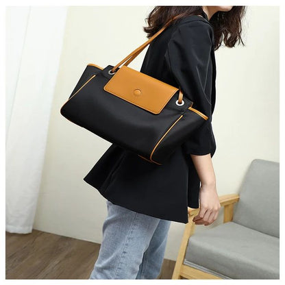 Chic Two-Tone Shoulder Bag